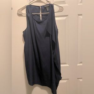 White House Black Market cascading navy tank